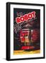 Battery Operated Robot with Go Float Action and Moving Parts-null-Framed Art Print