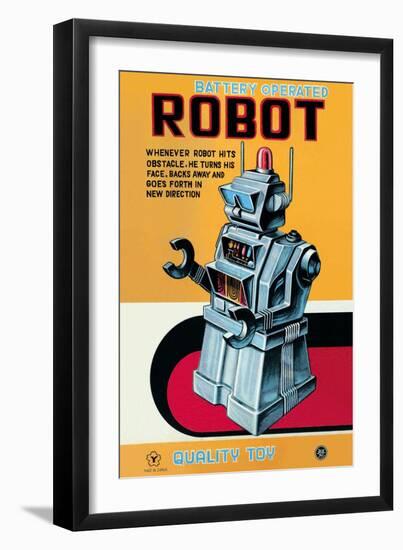 Battery Operated Robot-null-Framed Art Print