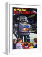 Battery Operated Space Explorer-null-Framed Art Print