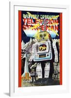 Battery Operated Television Spaceman-null-Framed Art Print