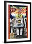 Battery Operated Television Spaceman-null-Framed Art Print