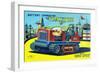 Battery Operated Tractor-null-Framed Art Print