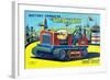 Battery Operated Tractor-null-Framed Art Print