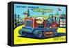 Battery Operated Tractor-null-Framed Stretched Canvas