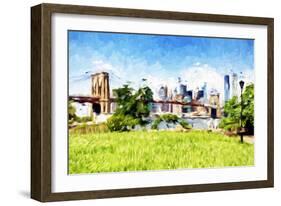 Battery Park - In the Style of Oil Painting-Philippe Hugonnard-Framed Giclee Print