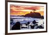 Battery Point Lighthouse at Sunset-Miles-Framed Photographic Print