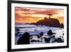 Battery Point Lighthouse at Sunset-Miles-Framed Photographic Print