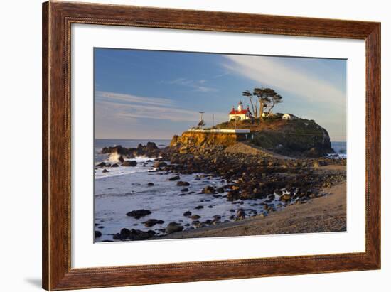 Battery Point Lighthouse, Crescent City, California, United States of America, North America-Miles-Framed Photographic Print