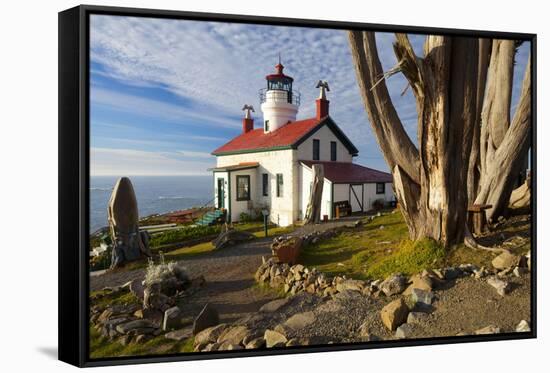 Battery Point Lighthouse, Crescent City, California, United States of America, North America-Miles-Framed Stretched Canvas