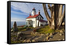 Battery Point Lighthouse, Crescent City, California, United States of America, North America-Miles-Framed Stretched Canvas