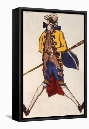 Battista, Costume Design for a Comedy by Carol Goldoni, 1917-Leon Bakst-Framed Stretched Canvas