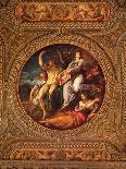 Diana and Actaeon, from the Ceiling of the Library-Battista Franco-Framed Giclee Print