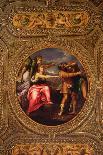 Agriculture, Pomona, Ceres and Neptune, from the Ceiling of the Library-Battista Franco-Framed Stretched Canvas