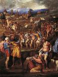 Battle of Montemurlo and Rape of Ganymede, August 1, 1537-Battista Franco-Mounted Giclee Print