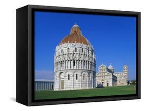 Battistero Di Pisa, Pisa, Tuscany, Italy-Hans Peter Merten-Framed Stretched Canvas