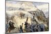 Battle Above the Clouds on Lookout Mountain, Tennessee, 1863-null-Mounted Giclee Print