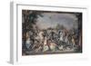 Battle Against the Inhabitants of Veii and Fidenae, 1598-1599-Giuseppe Cesari-Framed Giclee Print