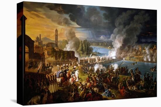 Battle at Bridge of Lodi, May 10, 1796-Pietro Bouvier-Stretched Canvas