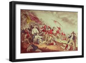 Battle at Bunker's Hill-Currier & Ives-Framed Giclee Print