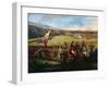 Battle at Calibio Hacienda, January 5, 1814, Painting by Jose Maria Espinosa-null-Framed Giclee Print