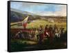 Battle at Calibio Hacienda, January 5, 1814, Painting by Jose Maria Espinosa-null-Framed Stretched Canvas