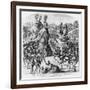 Battle at Newcastle-Upon-Tyne of the King of Scotland and Matilda, Queen of England Against Stephen-null-Framed Giclee Print