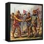 Battle at Poitiers, 1356-null-Framed Stretched Canvas