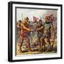 Battle at Poitiers, 1356-null-Framed Giclee Print