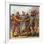 Battle at Poitiers, 1356-null-Framed Giclee Print