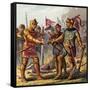 Battle at Poitiers, 1356-null-Framed Stretched Canvas