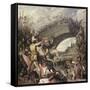 Battle at the Mulvian Bridge, 312 Ad-Pieter Lastman-Framed Stretched Canvas