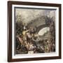 Battle at the Mulvian Bridge, 312 Ad-Pieter Lastman-Framed Giclee Print