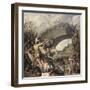 Battle at the Mulvian Bridge, 312 Ad-Pieter Lastman-Framed Giclee Print