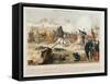 Battle at the Pont De Neuilly, 2nd April 1871-null-Framed Stretched Canvas