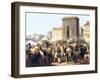 Battle at the Porte St Denis, 28th July, 1830, Paris-Hippolyte Lecomte-Framed Giclee Print