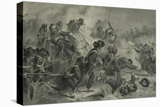 Battle at Wilson's Creek, Mo, 1878-Felix Octavius Carr Darley-Stretched Canvas