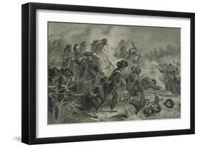 Battle at Wilson's Creek, Mo, 1878-Felix Octavius Carr Darley-Framed Giclee Print