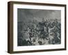 'Battle at Znaim, July 11, 1809', (1896)-M Haider-Framed Giclee Print