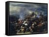 Battle Between Alexander and Porus, 326 BC-Nicolaes Berchem-Framed Stretched Canvas