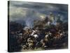 Battle Between Alexander and Porus, 326 BC-Nicolaes Berchem-Stretched Canvas