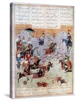 Battle Between Alexander and the Persian King Darius III, 4th Century BC-null-Stretched Canvas