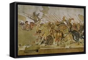 Battle Between Alexander the Great and King Dareios (Battle of Issos)-null-Framed Stretched Canvas