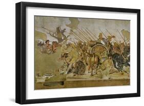 Battle Between Alexander the Great and King Dareios (Battle of Issos)-null-Framed Premium Giclee Print