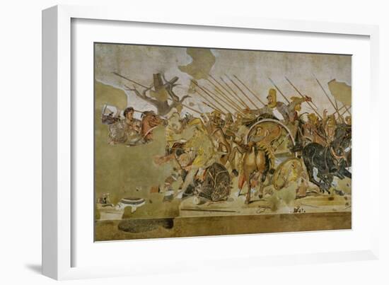 Battle Between Alexander the Great and King Dareios (Battle of Issos)-null-Framed Giclee Print