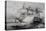 Battle Between American 74-Gun Ship and British Frigate-null-Stretched Canvas