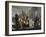 Battle Between British and French Ships in Mediterranean-null-Framed Giclee Print