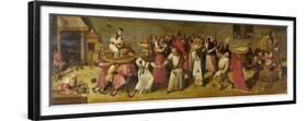 Battle Between Carnival and Lent-Jheronimus Bosch-Framed Premium Giclee Print