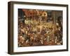 Battle Between Carnival, or Mardi Gras, and Lent-Pieter Bruegel the Elder-Framed Art Print