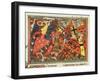 Battle Between Crusaders and Moslems, 14th Century-null-Framed Giclee Print