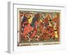 Battle Between Crusaders and Moslems, 14th Century-null-Framed Giclee Print